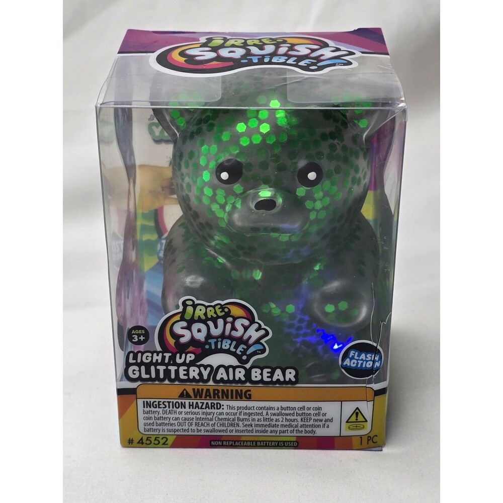 Glittery Air Bear IrreSquishTible Light Up Squishy Toy  Fidget Kids By JA-RU